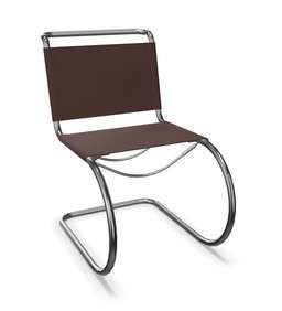 Thonet S 533 L | Freischwinger- Standard, Kernleder schokolade--1