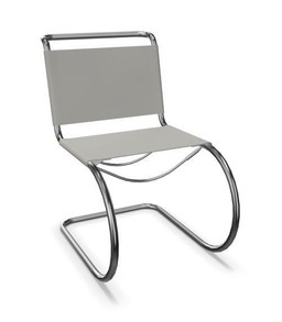 Thonet S 533 L | Freischwinger- Standard, Kernleder granit--3