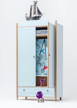 ST Furniture Sofia Wardrobe Kleiderschrank aus Mdf Mit Schubladen--8