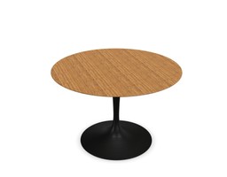 Knoll International Saarinen Dining Table, Ø 107 cm - Gestell schwarz, Teak--5