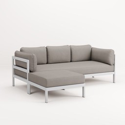 EASY CORNER SOFA – 3 TO 4 SEATS - AUSTRAL GREY - SAND BEIGE--6