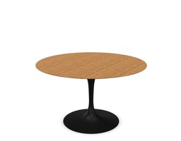 Knoll International Saarinen Dining Table, Ø 120 cm schwarz - Teak--12