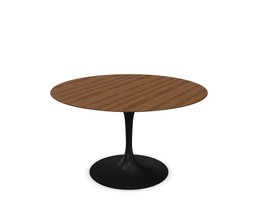 Knoll International Saarinen Dining Table, Ø 120 cm schwarz - Walnuss--13