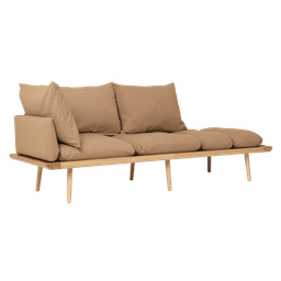 Umage Lounge Around - 3-sitzer Sofa_Gestell: Oak_Bezug: Sugar brown--0