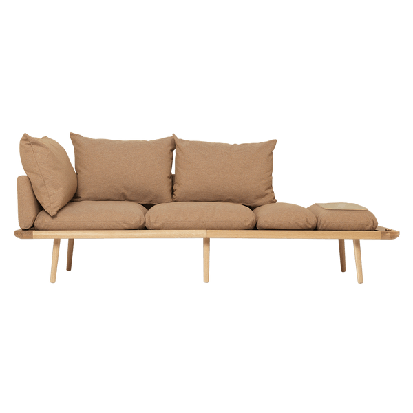 Umage Lounge Around - 3-sitzer Sofa_Gestell: Oak_Bezug: Sugar brown--3