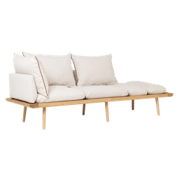 Umage Lounge Around - 3-sitzer Sofa_Gestell: Oak_Bezug: White sands--4