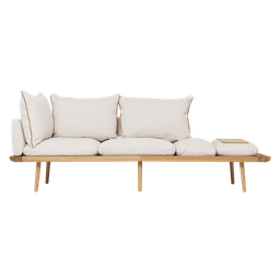 Umage Lounge Around - 3-sitzer Sofa_Gestell: Oak_Bezug: White sands--7