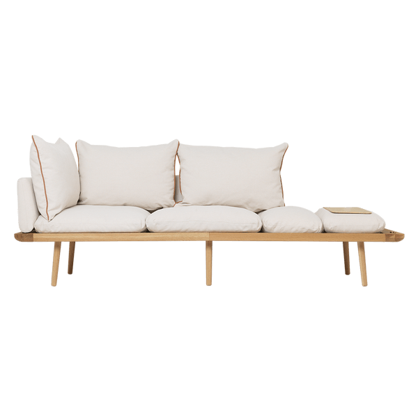 Umage Lounge Around - 3-sitzer Sofa_Gestell: Oak_Bezug: White sands--7