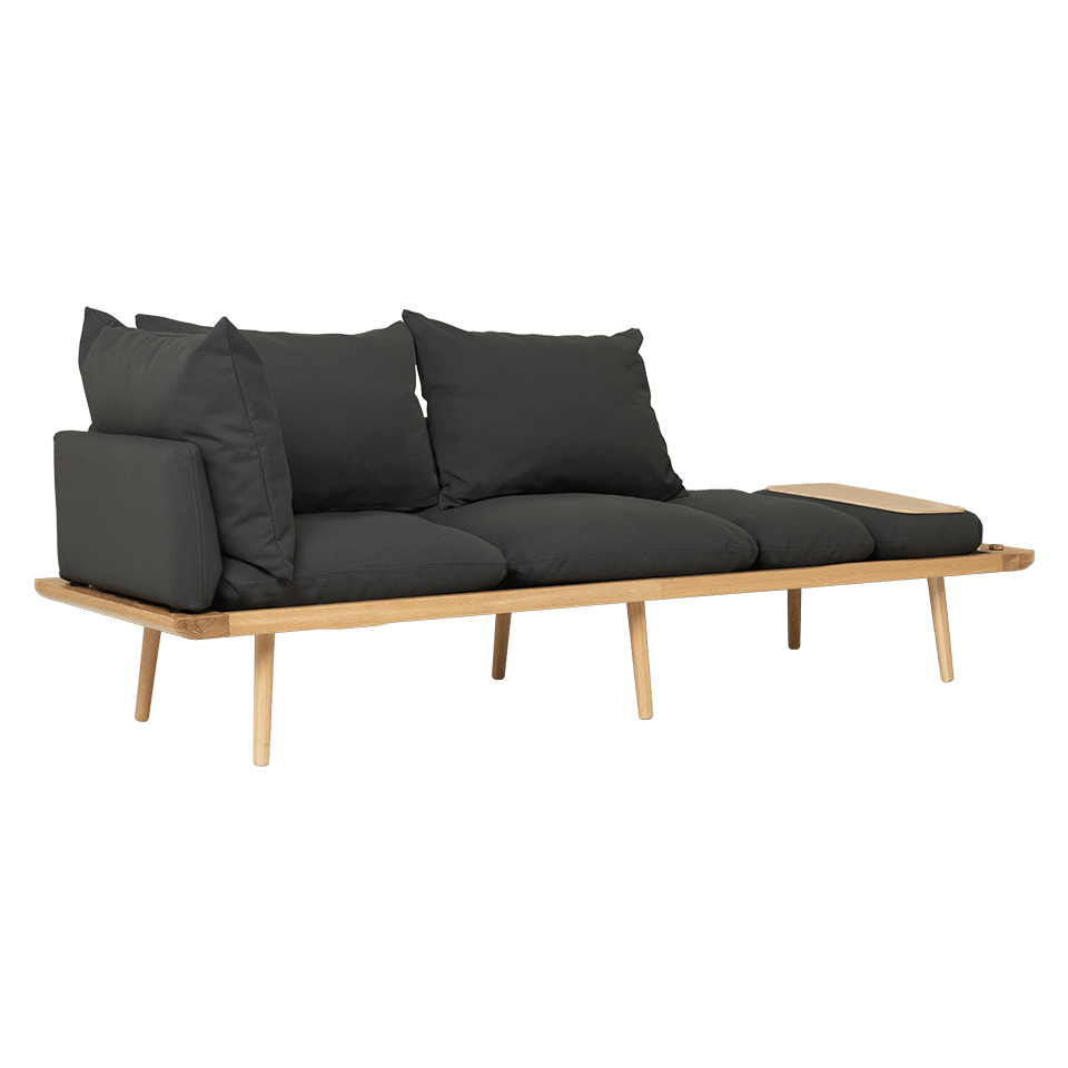 Umage Lounge Around - 3-sitzer Sofa_Gestell: Oak_Bezug: Shadow--10