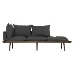 Umage Lounge Around - 3-sitzer Sofa_Gestell: Dark oak_Bezug: Shadow--23