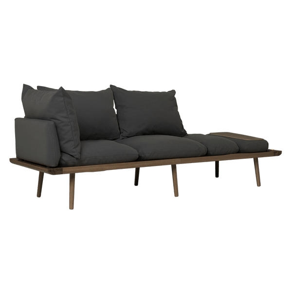 Umage Lounge Around - 3-sitzer Sofa_Gestell: Dark oak_Bezug: Shadow--24