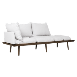 Umage Lounge Around - 3-sitzer Sofa_Gestell: Dark oak_Bezug: Sterling--25