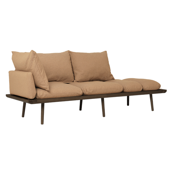 Umage Lounge Around - 3-sitzer Sofa_Gestell: Dark oak_Bezug: Sugar brown--16