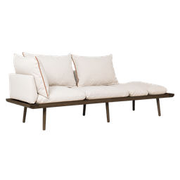 Umage Lounge Around - 3-sitzer Sofa_Gestell: Dark oak_Bezug: White sands--19