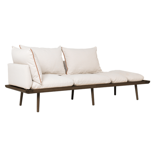 Umage Lounge Around - 3-sitzer Sofa_Gestell: Dark oak_Bezug: White sands--19