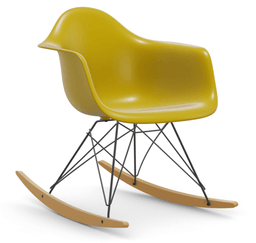 Vitra DAR Eames Plastic Armchair RE - 02 Ahorn gelblich/hell - 34 senf RE - 30 basic dark pulverbeschichtet (glatt)--19