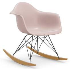 Vitra DAR Eames Plastic Armchair RE - 02 Ahorn gelblich/hell - 41 zartrosé RE - 30 basic dark pulverbeschichtet (glatt)--22