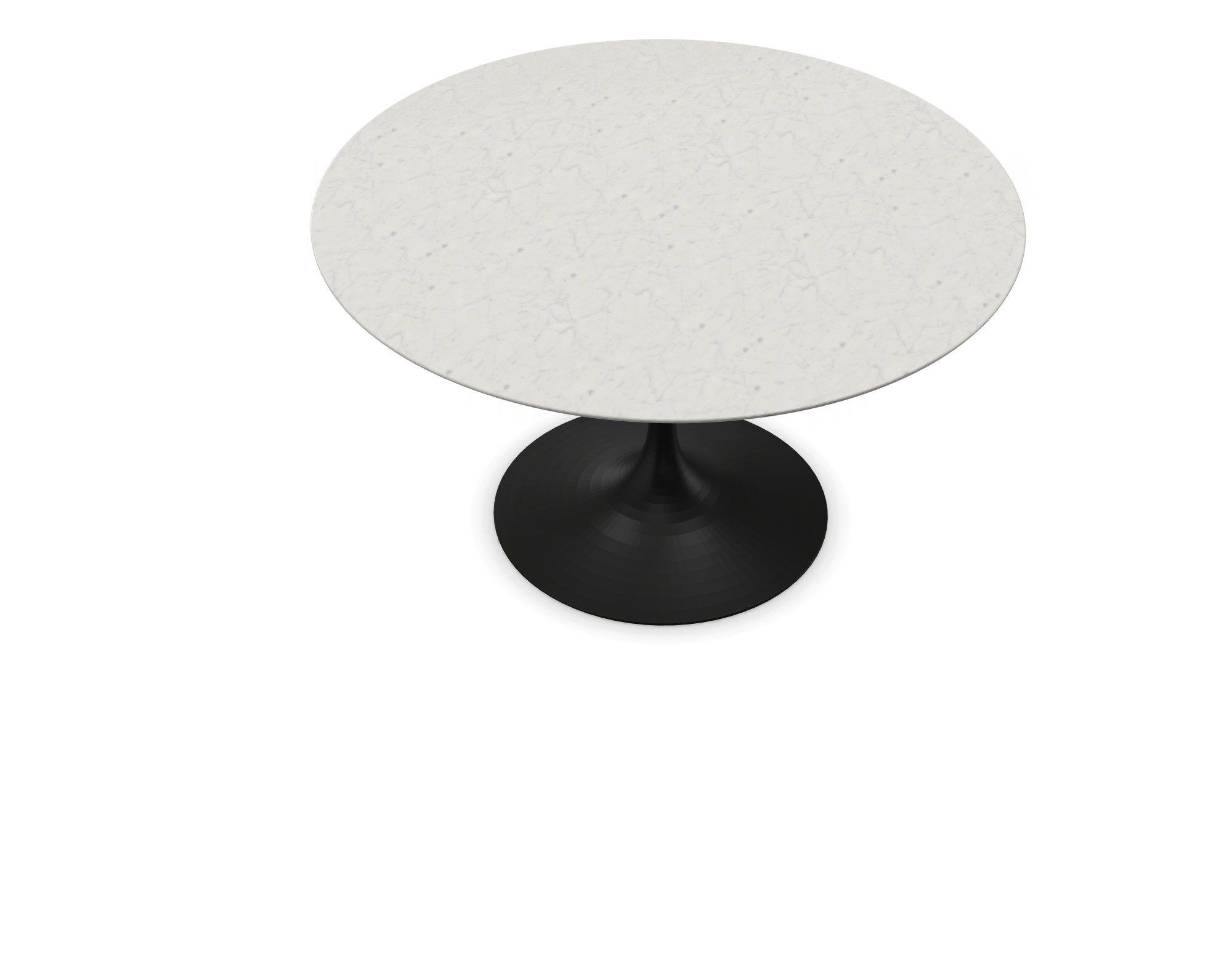 Knoll International Saarinen Dining Table, Ø 120 cm - Marmor Statuarietto - Schwarz--21
