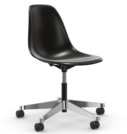 Vitra PSCC Eames Plastic Side Chair RE - 12 tiefschwarz RE - 03 Aluminium poliert--26
