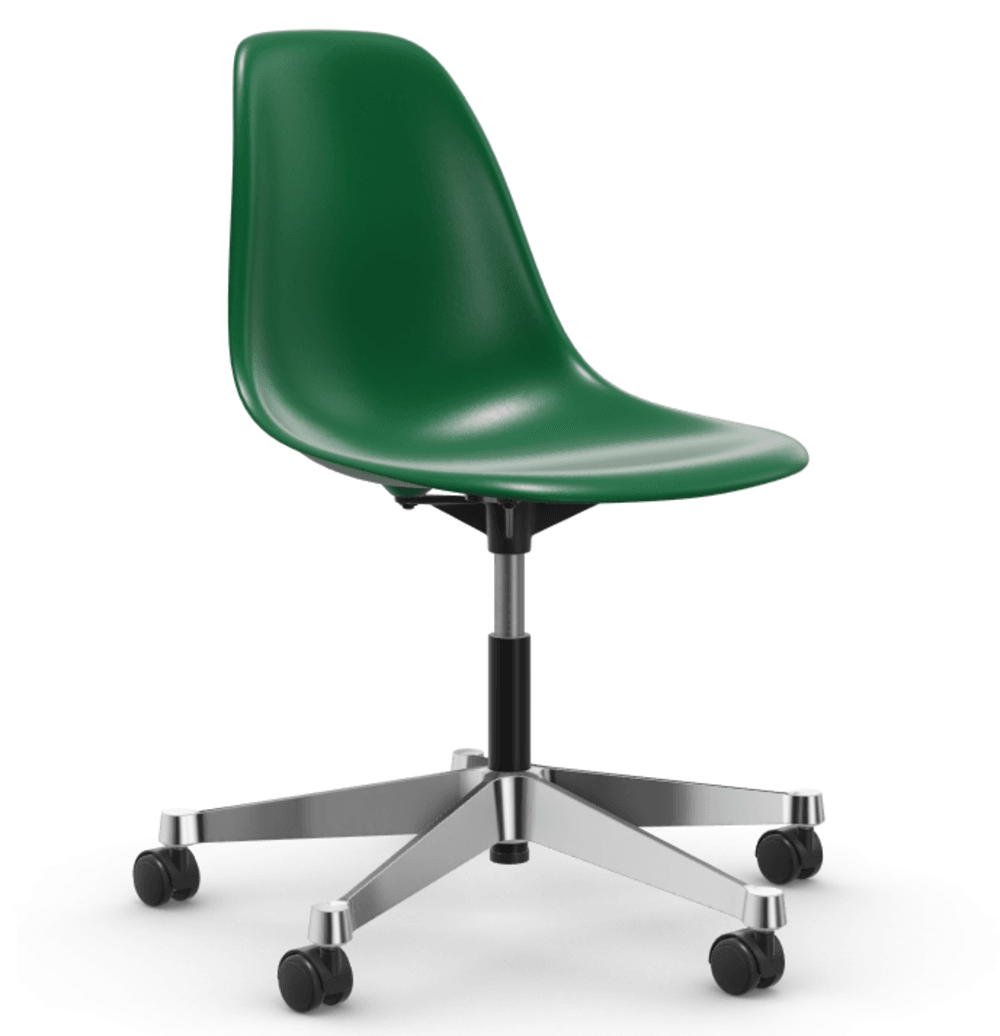 Vitra PSCC Eames Plastic Side Chair RE - 17 smaragd RE - 03 Aluminium poliert--24