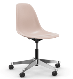 Vitra PSCC Eames Plastic Side Chair RE - 41 zartrosé RE - 03 Aluminium poliert--19
