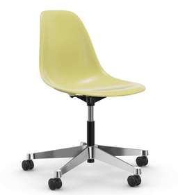Vitra PSCC Eames Plastic Side Chair RE - 92 citron RE - 03 Aluminium poliert--15