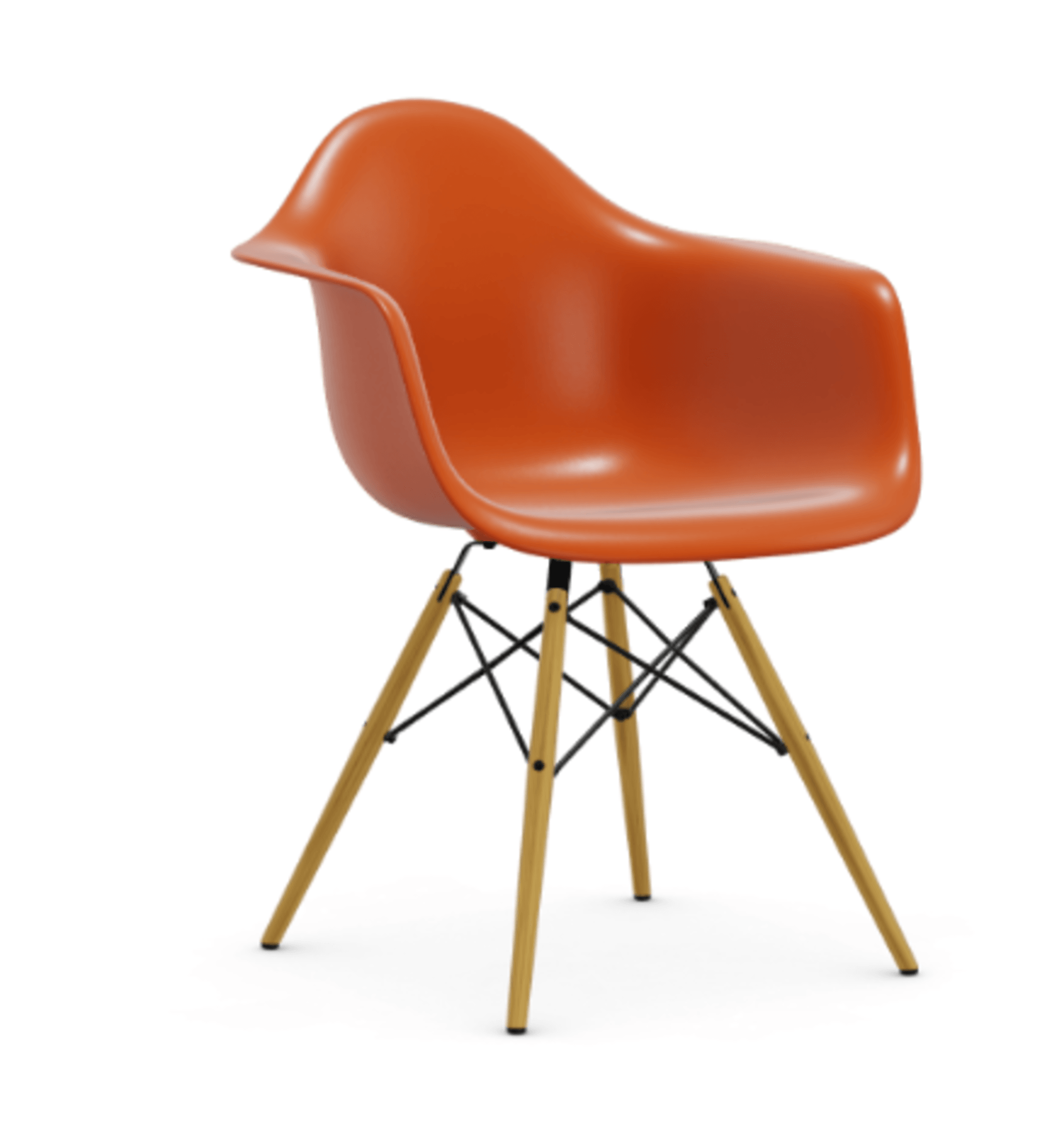 Vitra DAW Eames Plastic Armchair RE - 43 rostorange RE--19