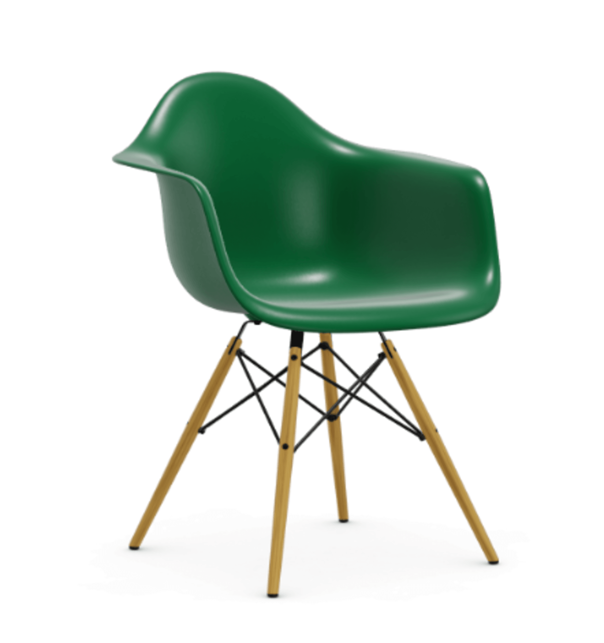 Vitra DAW Eames Plastic Armchair - 17 smaragd RE - Ahorn gelblich--29