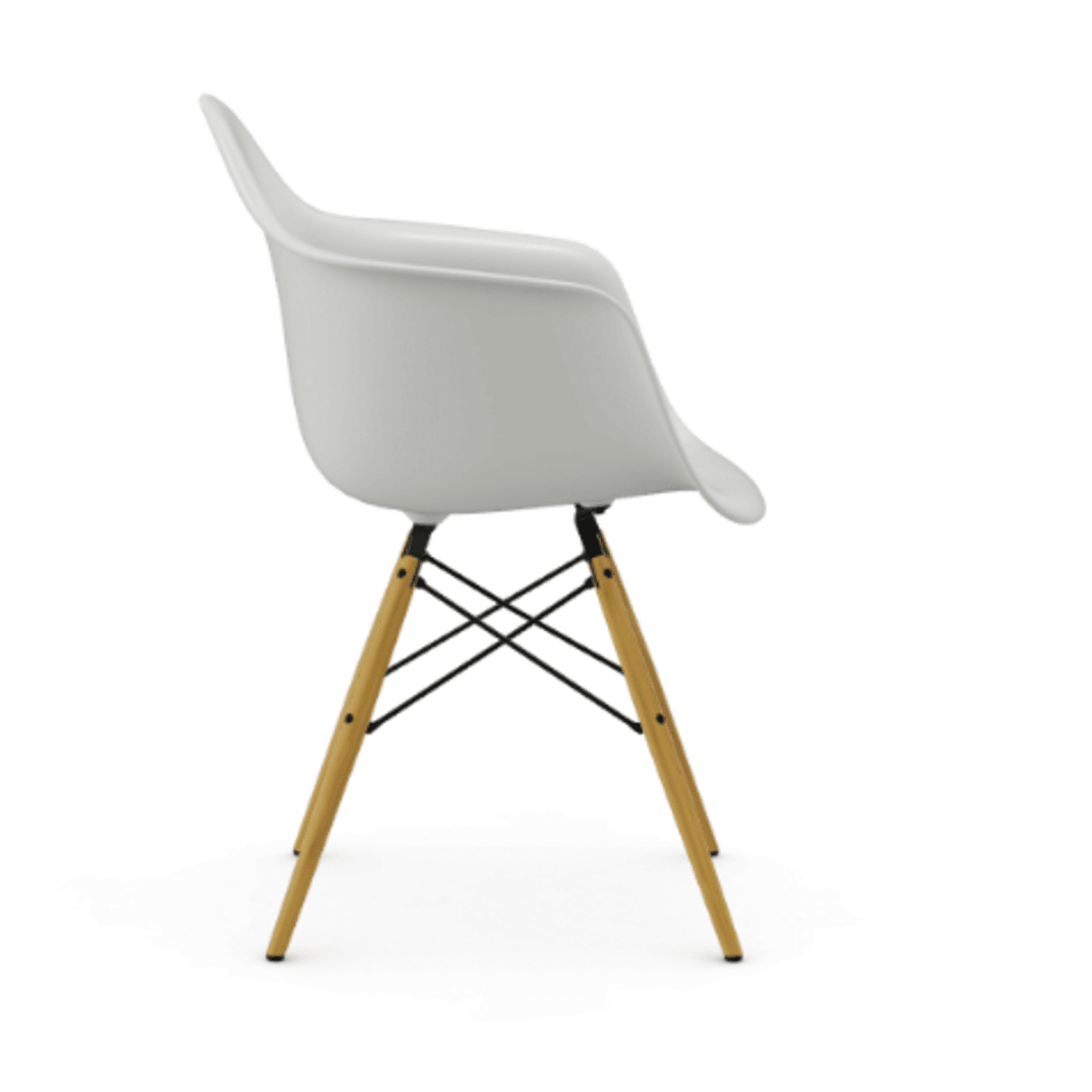 Vitra DAW Eames Plastic Armchair - 04 weiss - Ahorn gelblich--1