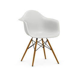 Vitra DAW Eames Plastic Armchair - 04 weiss - Esche honigfarben--11