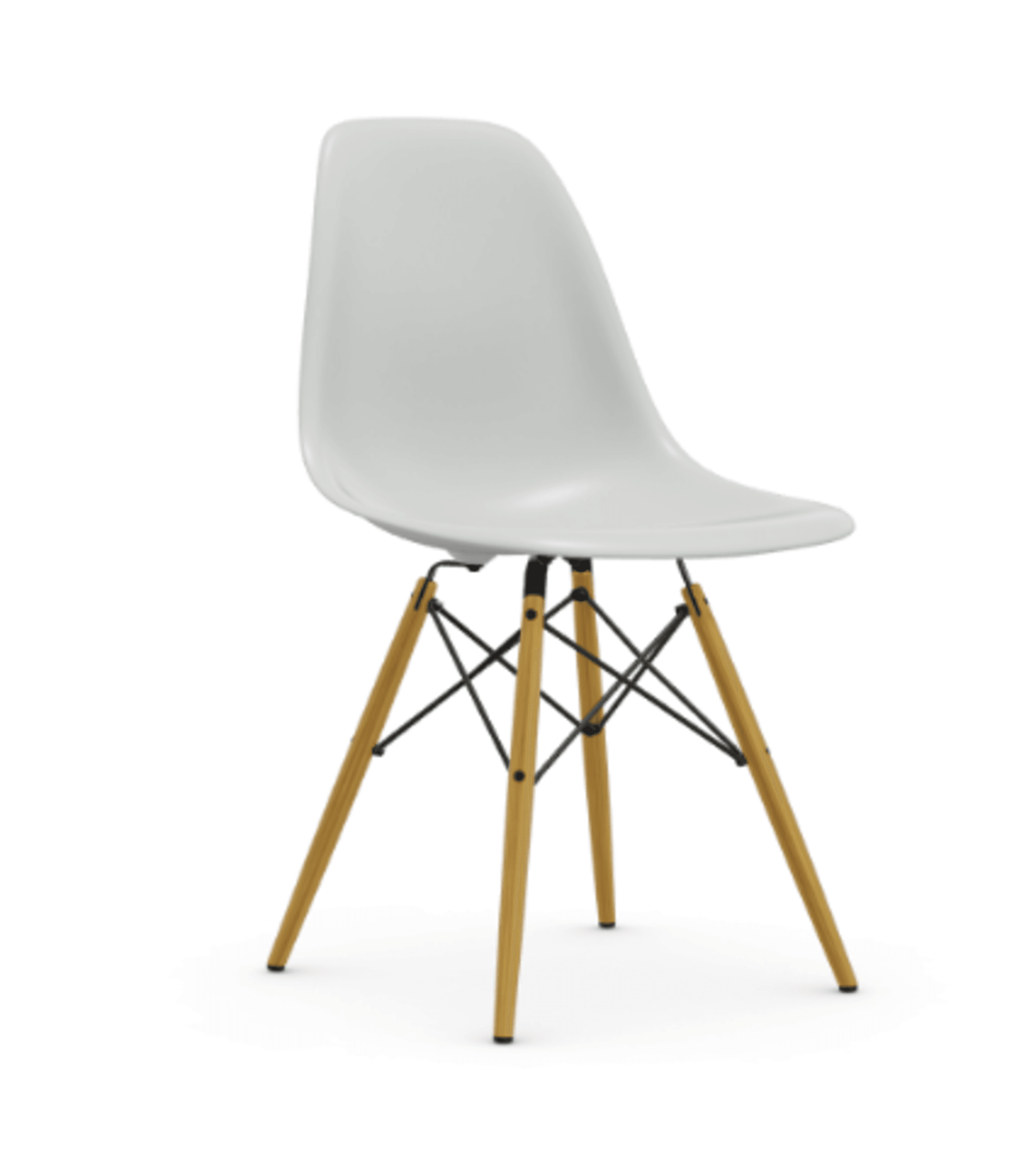 Vitra DSW Eames Plastic Side Chair RE - 85 cotton white RE--9