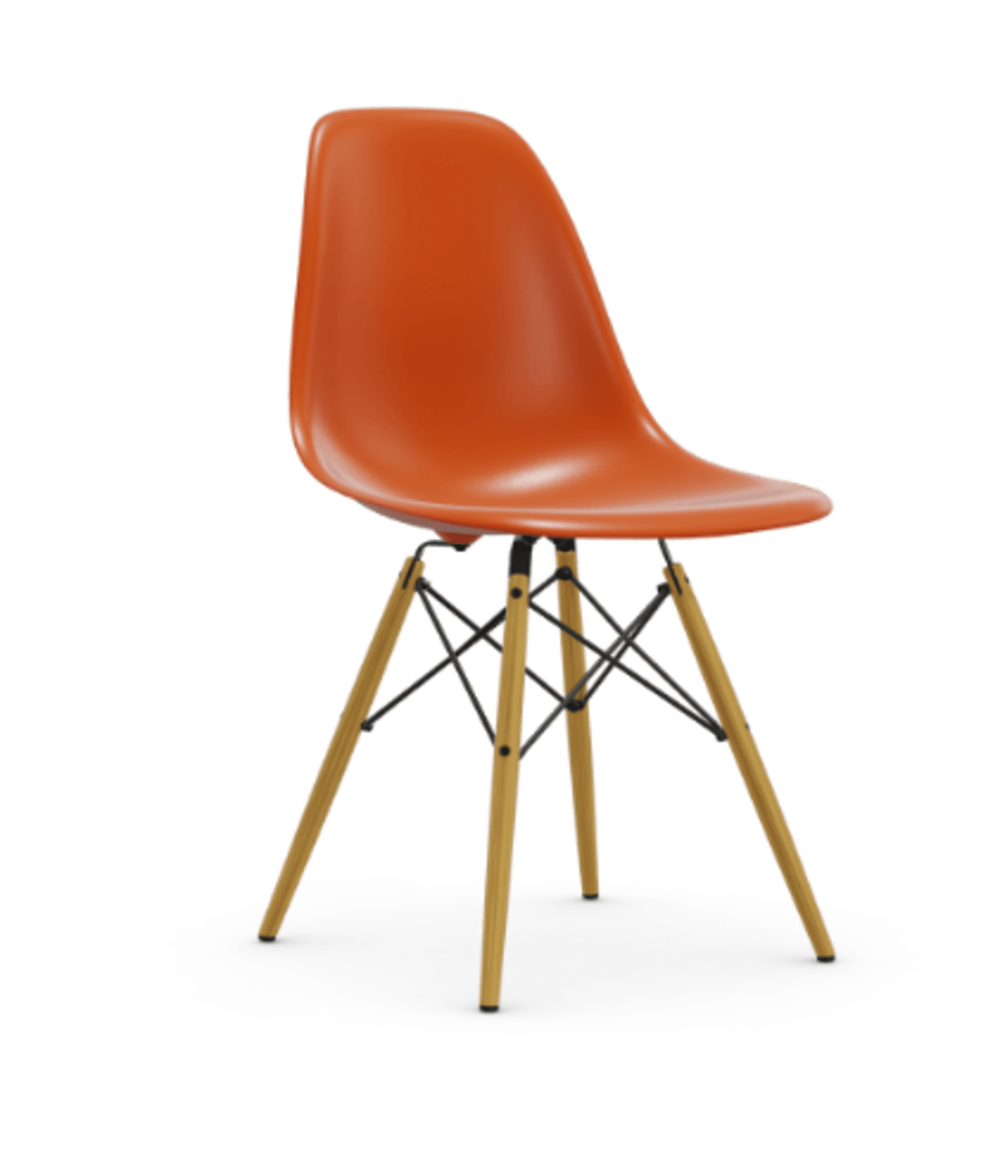 Vitra DSW Eames Plastic Side Chair RE - 43 rostorange RE--19