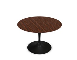 Knoll International Saarinen Dining Table, Ø 107 cm - Gestell schwarz, Palisander--4