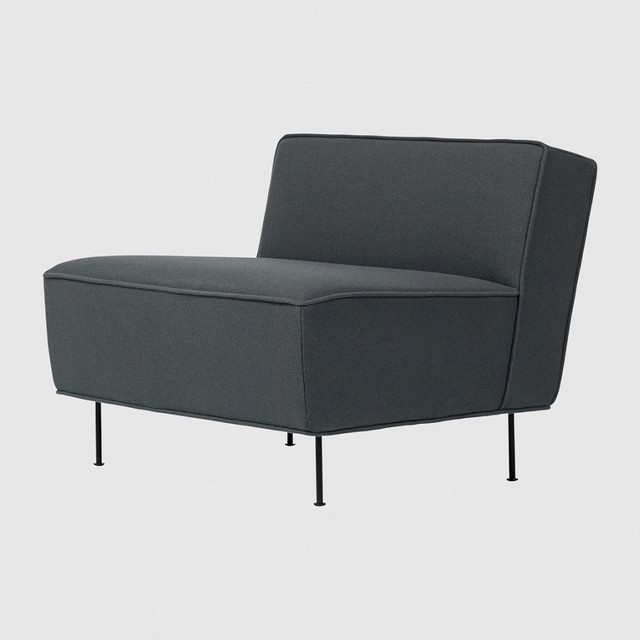 Gubi Modern Line Lounge Chair - (H 70 x W 80 x D 83 cm)