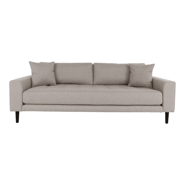 House N Lido 3 Seater Sofa Stone Grey Fabric HN1030 - Sofa